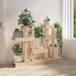 vidaXL Support à plantes 104 5x25x77 5 cm Bois massif de pin