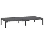 vidaXL Salon de jardin 6 Pièces avec coussins Résine tressée Gris foncé