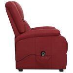 vidaXL Fauteuil Rouge bordeaux Similicuir