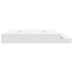 vidaXL Cadre de lit de rangement Blanc 200x200 cm
