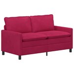 vidaXL Canapé Bordeaux 156 x 81 x 87 5 cm Velours