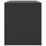 vidaXL Meuble TV noir 99x39x44 cm acier