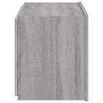 vidaXL Meuble TV mural avec lumières LED sonoma gris 60x35x41 cm