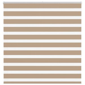 vidaXL Store zèbre marron sable largeur du tissu 135 9 cm polyester