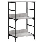 vidaXL Bibliothèque sonoma gris 50x33x82 cm bois d'ingénierie