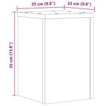 vidaXL Supports pour plantes 2 Pièces chêne artisanal bois d'ingénierie