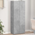 vidaXL Armoire de classement gris béton 60x32x153 cm bois d'ingénierie
