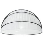 vidaXL Dôme de piscine rond 406x203 cm PVC