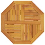 vidaXL Ensemble bistro pliant 3 pièces en bois massif d'acacia