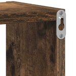 vidaXL Étagère murale Chêne fumé 75x16x55 cm Bois d'ingénierie