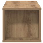Meuble TV mural vidaXL en chêne artisanal 100x30x26 5 cm en bois d'ingénierie