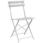 vidaXL Chaise de jardin pliante 2 Pièces Beige 42 x 46 x 82cm Acier