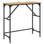 vidaXL Table console chêne artisanal 75 x 32 x 75 cm Bois d'ingénierie