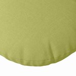 vidaXL Coussins de siège 2 Pièces Vert clair Ø40 x 13 cm tissu