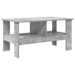 vidaXL Table basse Gris béton 90 x 50 x 45 cm Bois d'ingénierie