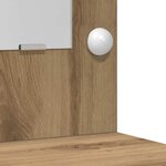 vidaXL Table de Toilette avec tiroir 2 Pièces Marron 40 x 41 x 75 cm