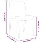 vidaXL Chaises de jardin lot de 2 crème 50x46x80 cm polypropylène