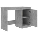 Bureau table poste de travail meuble d'ordinateur informatique étude 100 x 50 x 76 cm bois d'ingénierie gris 02_0023826