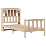 vidaXL Lit bibliothèque sans matelas 90x190 cm bois de pin massif