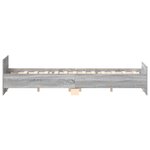 vidaXL Cadre de lit sans matelas sonoma gris 140x190 cm