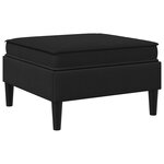 vidaXL Pouf avec Rangement Noir Velours