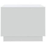 vidaXL Table basse blanc 55x55x43 cm bois d'ingénierie