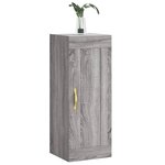 vidaXL Armoire murale sonoma gris 34 5x34x90 cm bois d'ingénierie