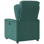 vidaXL Fauteuil inclinable Vert foncé Tissu
