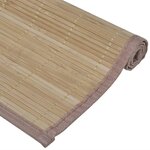vidaXL Napperons 6 Pièces Bambou 30 x 45 cm Marron