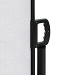 vidaXL Auvent latéral rétractable blanc 160x600 cm