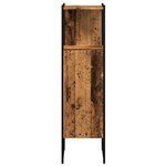 vidaXL Armoire salle de bain vieux bois 33x33x120 5 cm bois ingénierie
