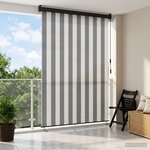 vidaXL Store enrouleur Anthracite et blanc 60 x 250 cm