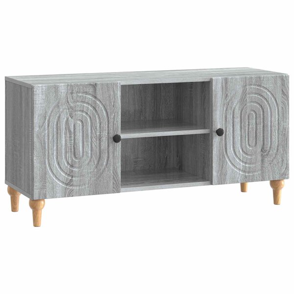 vidaXL Meuble TV 102 x 34 5 x 50 cm Sonoma gris Bois d'ingénierie