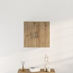 Meuble mural vidaXL En chêne artisanal 60x31 5x60 cm En bois d'ingénierie