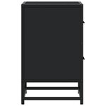vidaXL Tables de chevet 2 Pièces noir 40x31x50 cm bois d'ingénierie