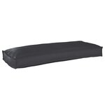 vidaXL Coussin pour banc de palette Noir 100 x 40 x 8 cm Tissu Oxford