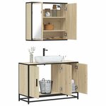 vidaXL Ensemble de meubles de salle de bain 2 Pièces chêne sonoma