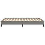 vidaXL Cadre de lit gris foncé 120x190 cm tissu