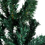 vidaXL Demi sapin de Noël artificiel mince avec support Vert 120 cm