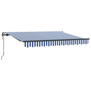 vidaXL Auvent Rétractable Bleu 250 x 200 cm tissu