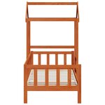 vidaXL Ensemble Lit de Jour 2 Pièces Cire marron Bois de pin massif