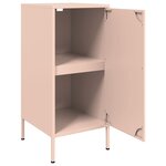 vidaXL Buffets 2 Pièces rose 36x39x79 cm acier