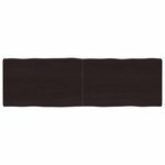 vidaXL Dessus de table bois massif traité bordure assortie