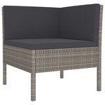 Salon de jardin meuble d'extérieur ensemble de mobilier 3 pièces avec coussins résine tressée gris 02_0015995