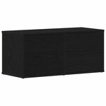 vidaXL Meuble TV avec tiroir Noir 80 x 34 x 35.5 cm Bois d'ingénierie
