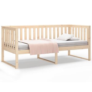 vidaXL Lit de jour sans matelas 90x200 cm bois de pin massif