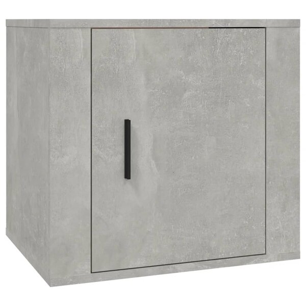 vidaXL Table de chevet Gris béton 50x39x47 cm