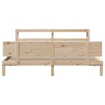 vidaXL Cadre de lit avec tête de lit sans matelas 200x200 cm