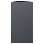 vidaXL Jardinière anthracite triangulaire 40x34 5x70 cm acier