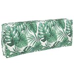 vidaXL Set de coussins de palette Floral 2 Pièces Motif de feuille